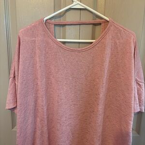 Pink Lily Slouchy Crew Neck Top- S
